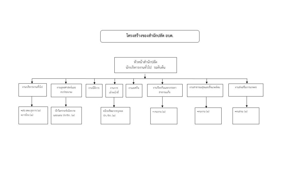 โครงสร้างสำนักปลัด