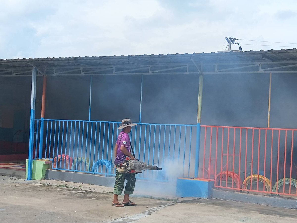 การฉีดพ่นหมอกควันเพื่อกำจัดยุงลาย