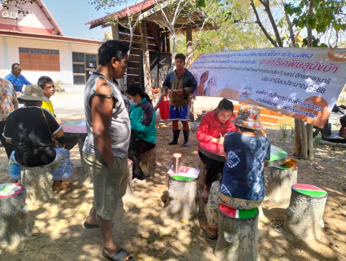 โครงการสำรวจข้อมูลจำนวนสัตว์และขึ้นทะเบียนสัตว์ตามโครงการสัตว์ปลอดโรค คนปลอดภัย จากโรคพิษสุนัขบ้า ฯ ประจำปีงบประมาณ 2568