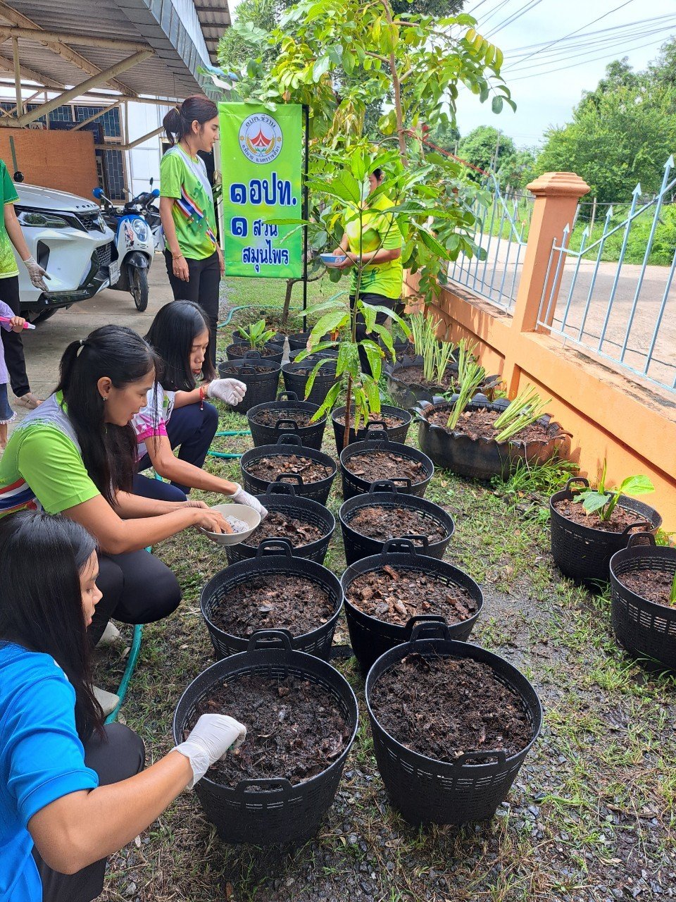โครงการ 1 อปท. 1 สวนสมุนไพร กิจกรรมที่ 2 ปลูกปักรักษ์สมุนไพร