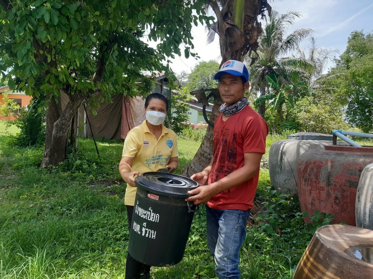 โครงการการบริหารจัดการขยะ กิจกรรมการคัดแยกขยะเปียกในครัวเรือน ผู้นำทำก่อน