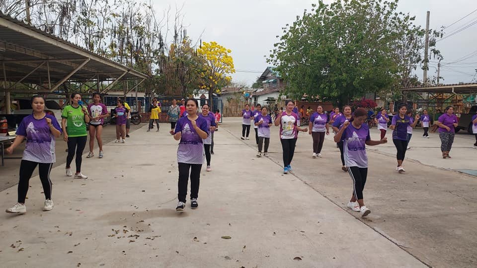 โครงการออกกำลังกายบาสโลบเพื่อสุขภาพ ประชาชนกลุ่มชุมชนสตรีชีวาน
