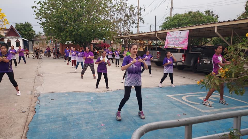 โครงการออกกำลังกายบาสโลบเพื่อสุขภาพ ประชาชนกลุ่มชุมชนสตรีชีวาน