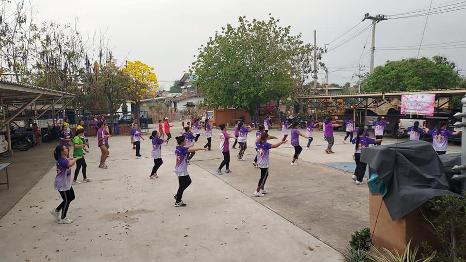 โครงการออกกำลังกายบาสโลบเพื่อสุขภาพ ประชาชนกลุ่มชุมชนสตรีชีวาน