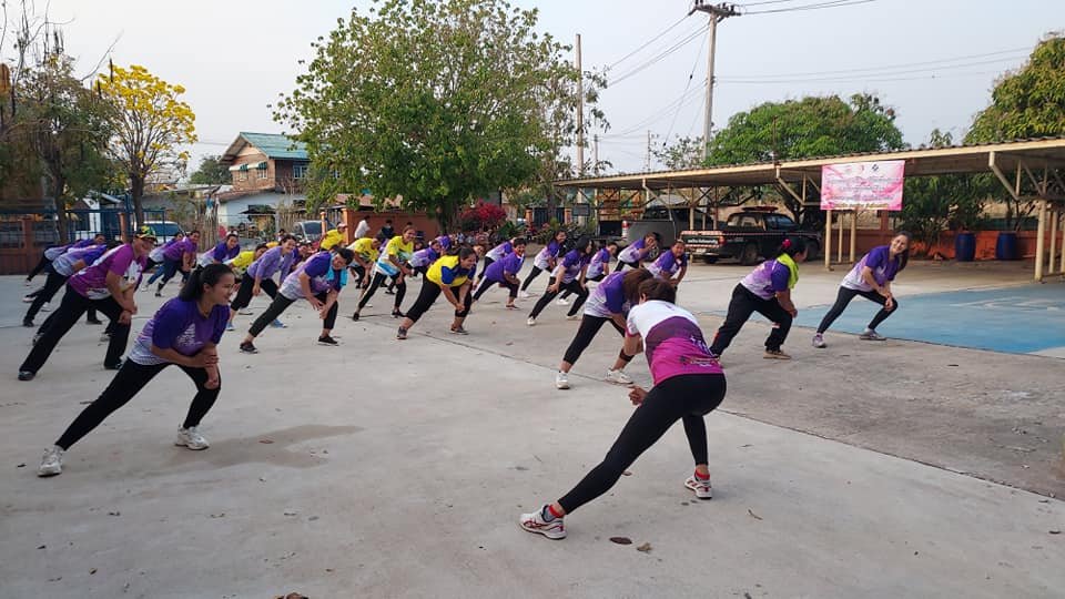 โครงการออกกำลังกายบาสโลบเพื่อสุขภาพ ประชาชนกลุ่มชุมชนสตรีชีวาน