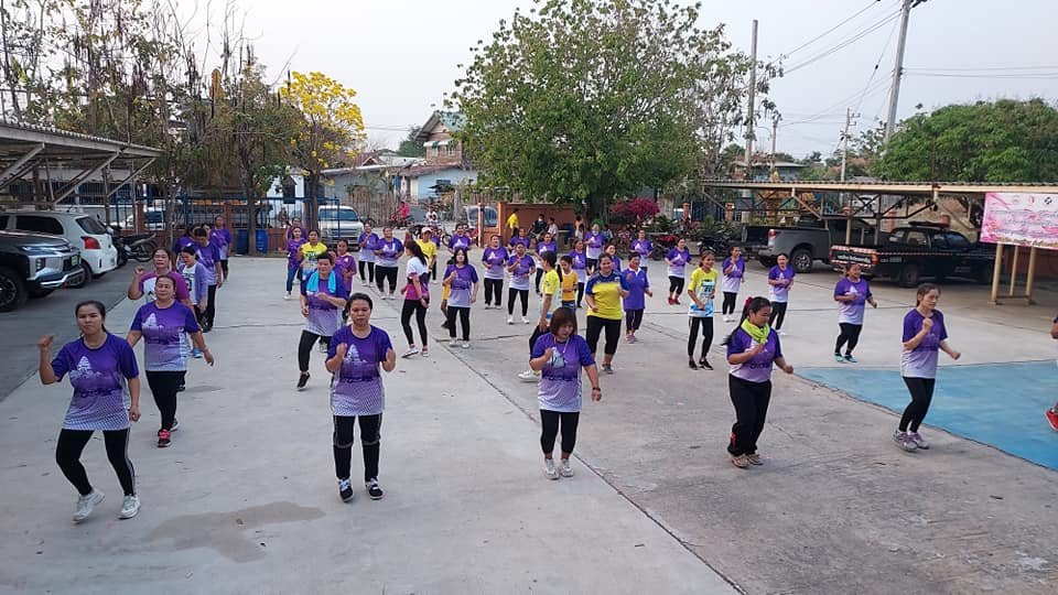 โครงการออกกำลังกายบาสโลบเพื่อสุขภาพ ประชาชนกลุ่มชุมชนสตรีชีวาน